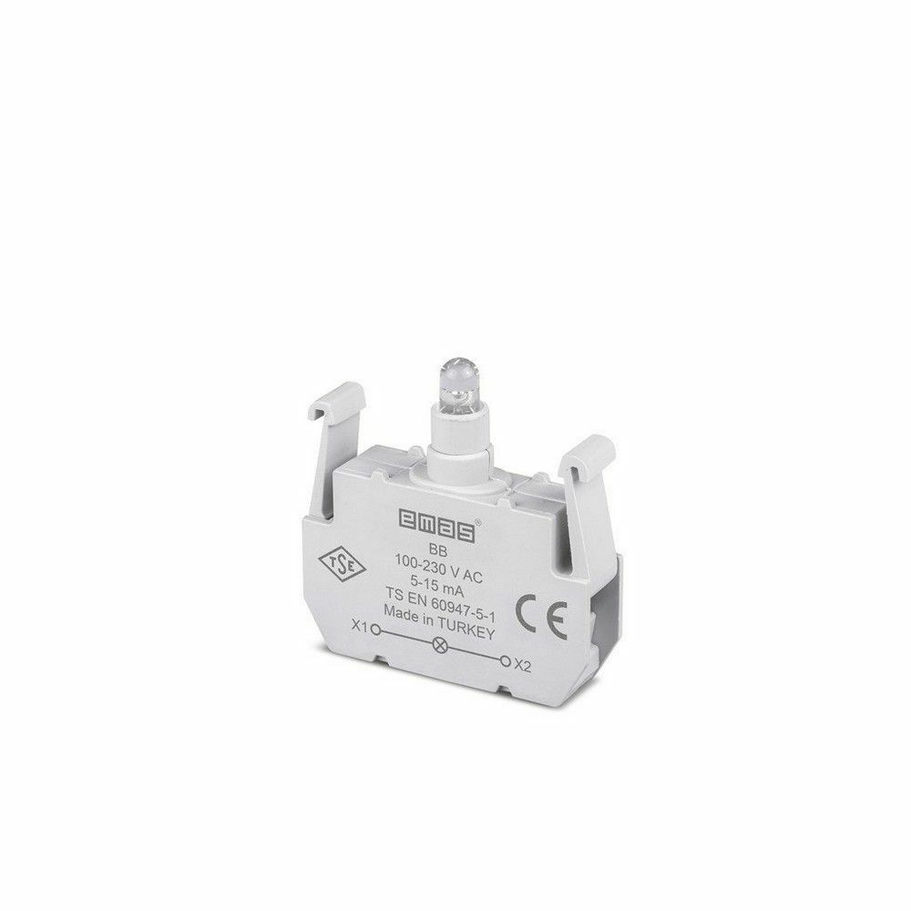 EMAS BB B SİNYAL BEYAZ LED'Lİ BLOK 100-230 V AC