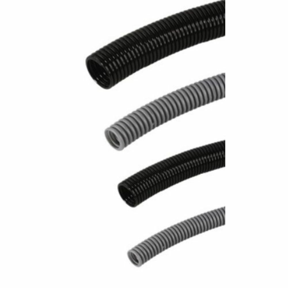 MUTLUSAN PLASTİK Ø26 POLYAMİD SPİRAL BORU(ALEV YAYMAYAN) (GRİ) (25 METRE)