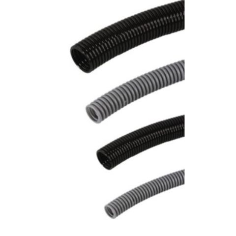 MUTLUSAN PLASTİK Ø26 POLYAMİD SPİRAL BORU(ALEV YAYMAYAN) (GRİ) (25 METRE)