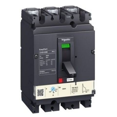 SCHNEIDER 70-100 AMP EASY PACT CVS 3 KUTUP 380V AC 25KA KOMPAK ŞALTER 3606480220142