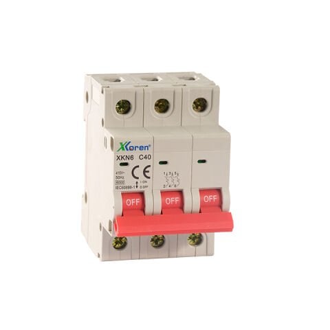 XKOREN 3 KUTUPLU C TİPİ 6KA 25A OTOMATİK SİGORTA