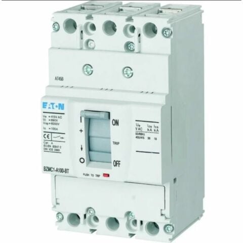 EATON BZMB1-A80 KOMPAKT ŞALTER (SABİT TERMİK-MANYETİK KORUMALI) 3X80A 25KA