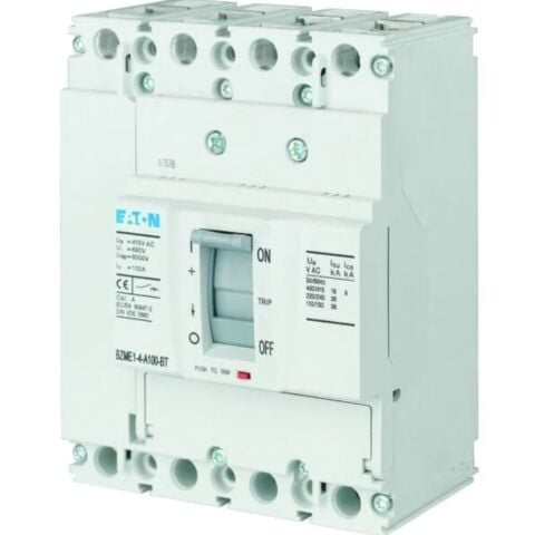 EATON BZMD1-A100 KOMPAKT ŞALTER (SABİT TERMİK-MANYETİK KORUMALI) 3X100A 15KA