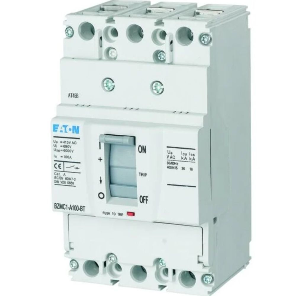 EATON BZMB1-A100 KOMPAKT ŞALTER (SABİT TERMİK-MANYETİK KORUMALI) 3X100A 25KA