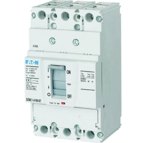 EATON BZMB1-A100 KOMPAKT ŞALTER (SABİT TERMİK-MANYETİK KORUMALI) 3X100A 25KA