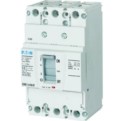 EATON BZMB1-A100 KOMPAKT ŞALTER (SABİT TERMİK-MANYETİK KORUMALI) 3X100A 25KA