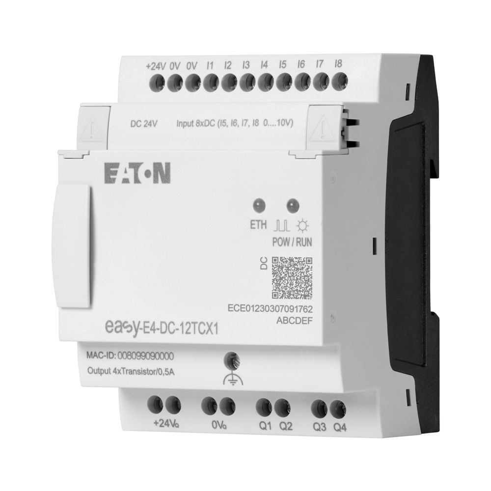 EASY-E4-DC-12TCX1 Easy-E4 Röle-Ekransız, 24V-EATON
