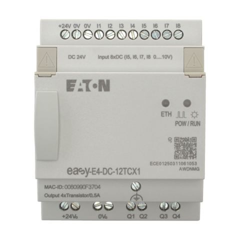 EATON EASY-E4-DC-12TCX1 Easy-E4 Röle-Ekransız, 24V-EATON