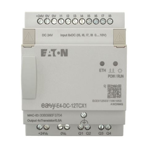 EATON EASY-E4-DC-12TCX1 Easy-E4 Röle-Ekransız, 24V-EATON