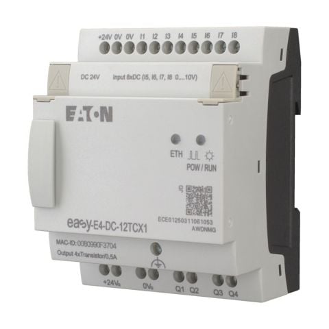EATON EASY-E4-DC-12TCX1 Easy-E4 Röle-Ekransız, 24V-EATON