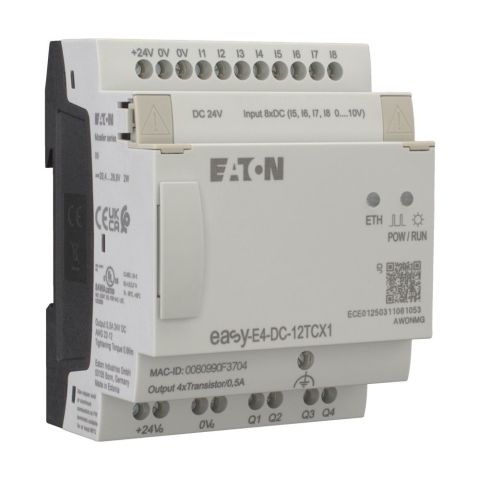EATON EASY-E4-DC-12TCX1 Easy-E4 Röle-Ekransız, 24V-EATON