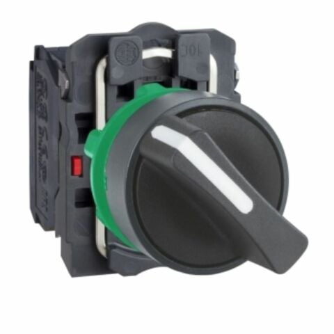 SCHNEIDER SİYAH EKSİKSİZ MANDAL BUTON Ø22 2 KONUMLU SABİT 1NA+1NK XB5AD25