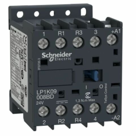 SCHNEIDER TESYS K KONTAKTÖR 4P 20A AC1 24VDC 2NA2NK LP1K09008BD
