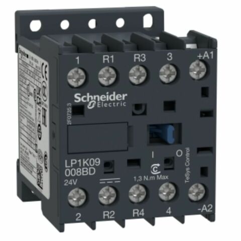 SCHNEIDER TESYS K KONTAKTÖR 4P 20A AC1 24VDC 2NA2NK LP1K09008BD
