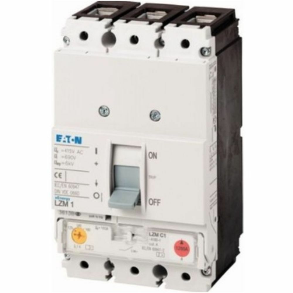 EATON LZMC1-A63-I KOMPAKT ŞALTER (AYARLANABİLİR TERMİK-MANYETİK KORUMALI) 3X63A 36KA