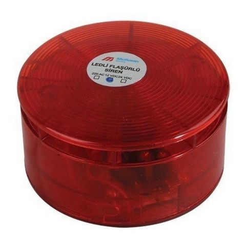 MUTLUSAN LEDLİ FLAŞÖRLÜ ELEKTRONİK SİREN 220V