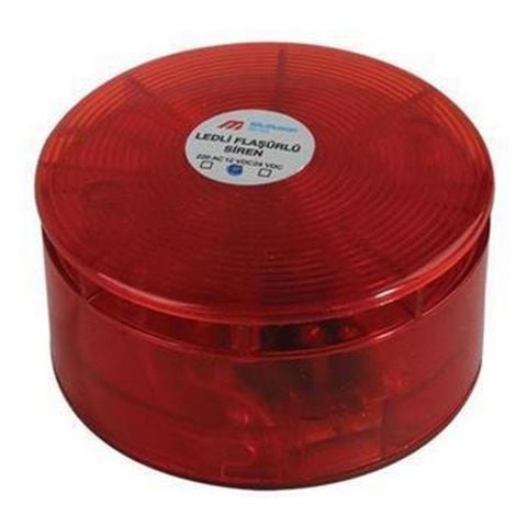 MUTLUSAN LEDLİ FLAŞÖRLÜ ELEKTRONİK SİREN 220V