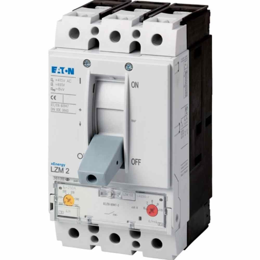 EATON LZMC2-A250-I KOMPAKT ŞALTER (AYARLANABİLİR TERMİK-MANYETİK KORUMALI) 3X250A 36KA