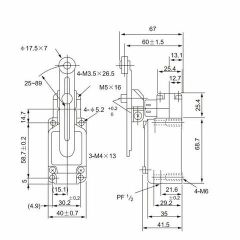 BİLTEK CWLCA12-2-Q LİMİT ŞALTER - SWİTCH
