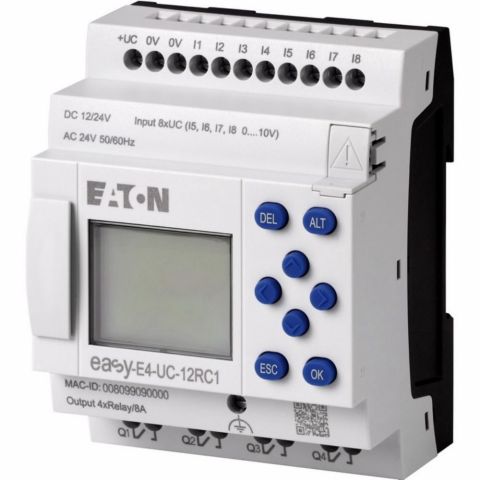 EATON 197211 EASY-E4-UC-12RC1 EASY-E4 RÖLE-EKRANLI, 12VDC- RÖLE & AKSESUARI