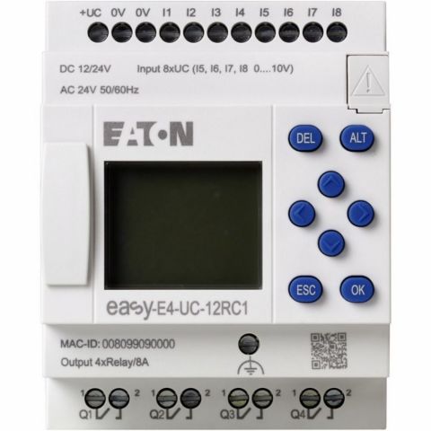 EATON 197211 EASY-E4-UC-12RC1 EASY-E4 RÖLE-EKRANLI, 12VDC- RÖLE & AKSESUARI