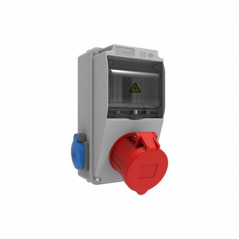 BEMİS BD1-2134-2020 5/32A. 380V. 1 AD. ÖN 1/16A. 220V. 2 AD. YAN PRİZLİ