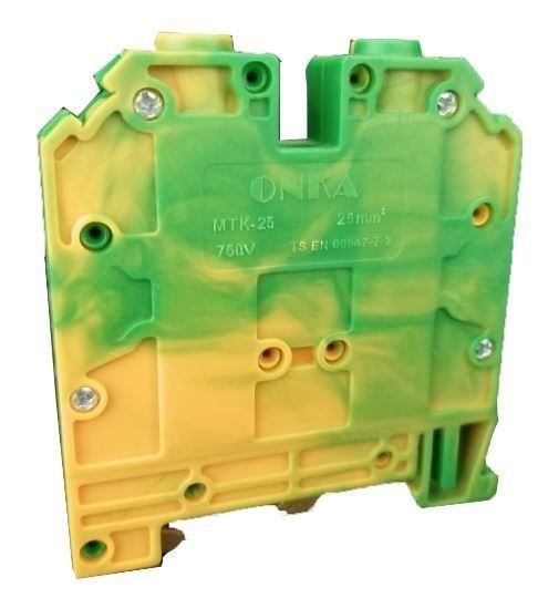 ONKA MTK 25MM VİDA BAĞLANTILI TOPRAKLAMA RAY KLEMENSİ