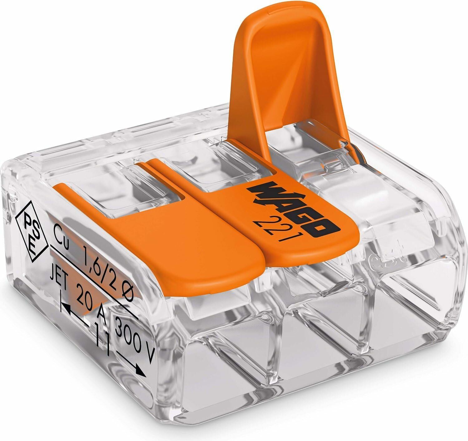 WAGO 3X4 MM2 BUAT VE ÇOK AMÇLI KLEMENS-Tırnaklı Klemens WAGO (50 ADET)