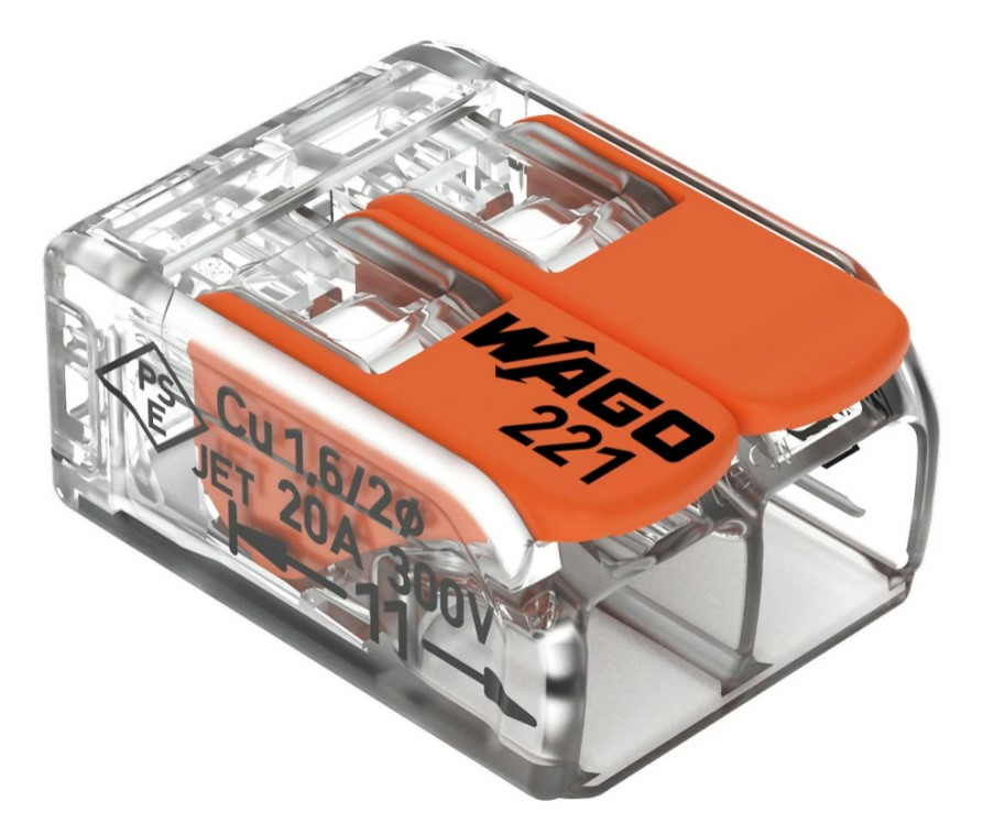 WAGO 2X4MM ÇOK AMAÇLI KONNEKTÖR-Tırnaklı Klemens WAGO