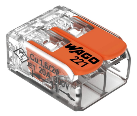 WAGO 2X4MM ÇOK AMAÇLI KONNEKTÖR-Tırnaklı Klemens WAGO