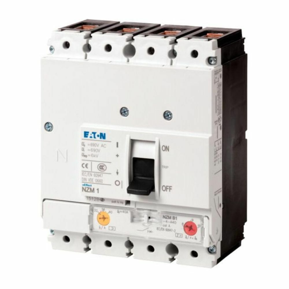 EATON NZMC1-4-A63 KOMPAKT ŞALTER (AYARLANABİLİR TERMİK-MANYETİK KORUMALI) 4X63A 36KA