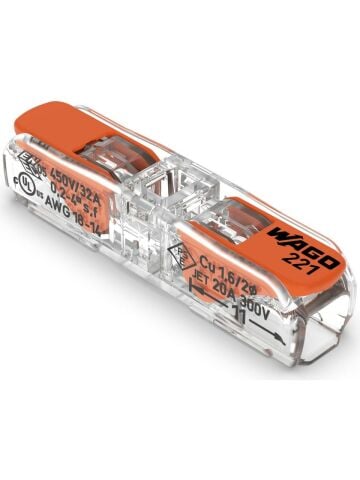 WAGO KOL İLE SATIR İÇİ EKLEME KONNEKTÖRÜ-Tırnaklı Klemens WAGO