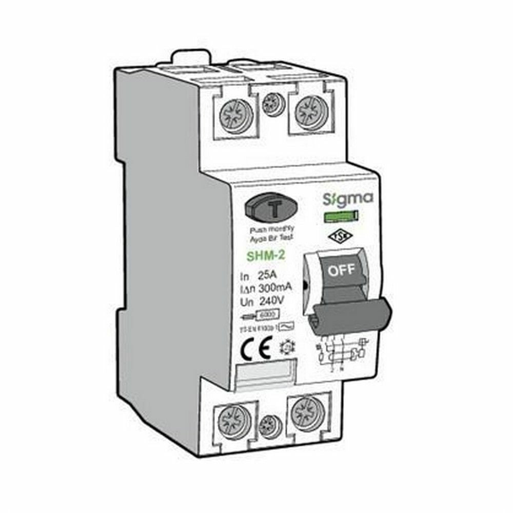 SİGMA SRM2032030 SRM 2P 32A 30MA KAÇAK AKIM KORUMALI OTOMATİK SİGORTA