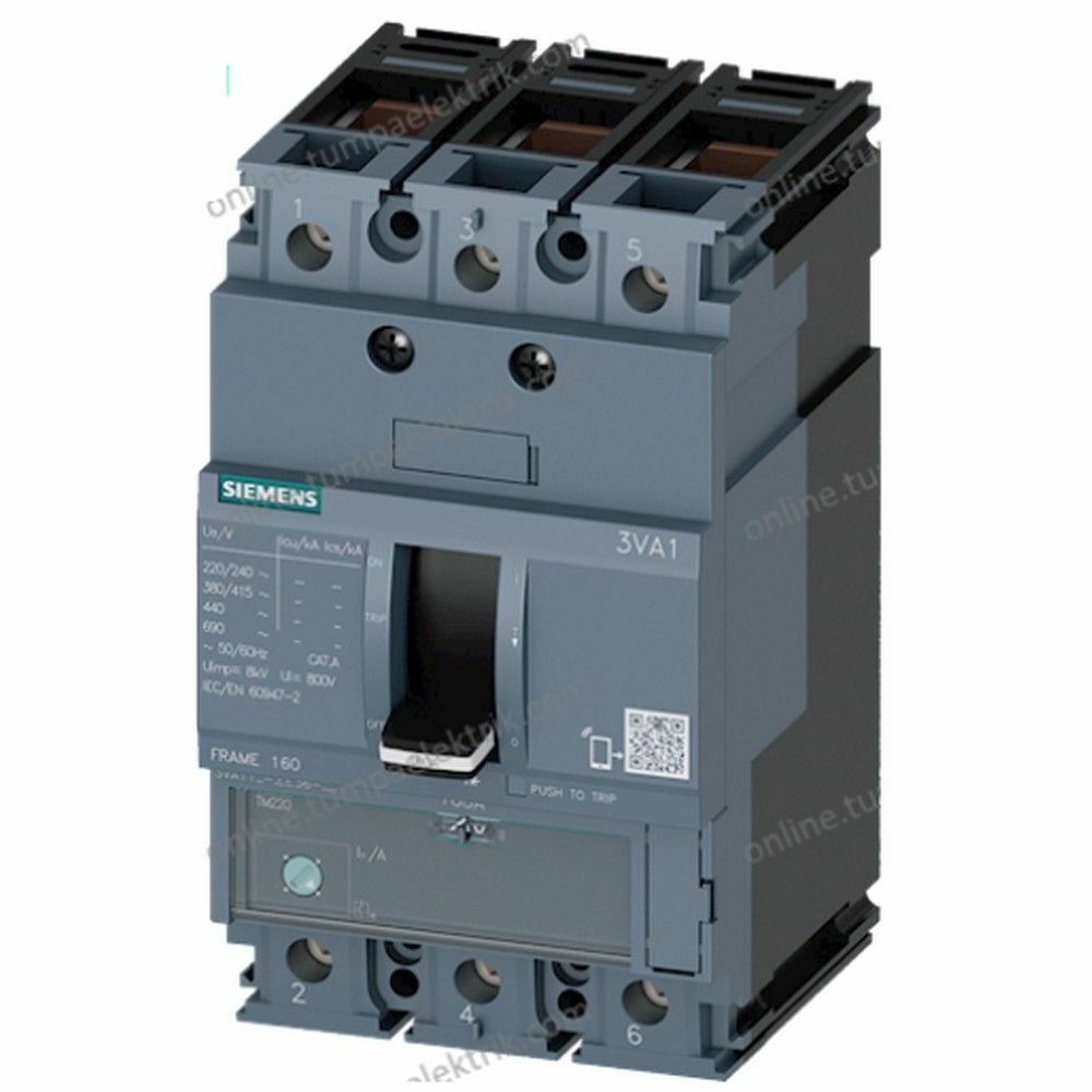 SIEMENS 3VA1180-4EE36-0AA0 3 KUTUP KOMPAKT TM220 36KA 56-80A