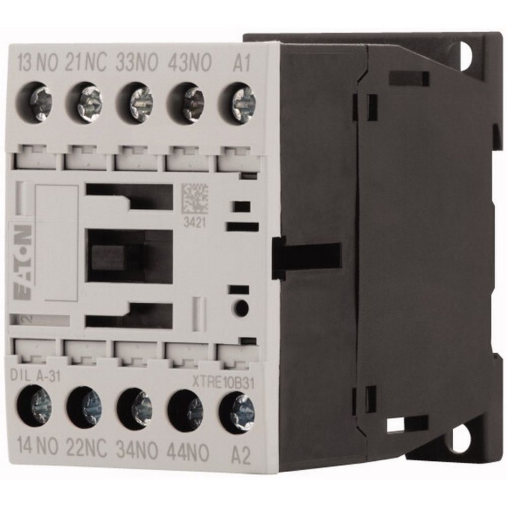 Eaton XTRE10B31B 4 pole, 10 AMP relay with 3 N.O. and 1 N.C. contact