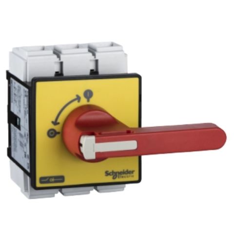 SCHNEIDER 30KW 125A SARI PLAKA KIRMIZI MANDAL VARİO ŞALTER 3389110804638