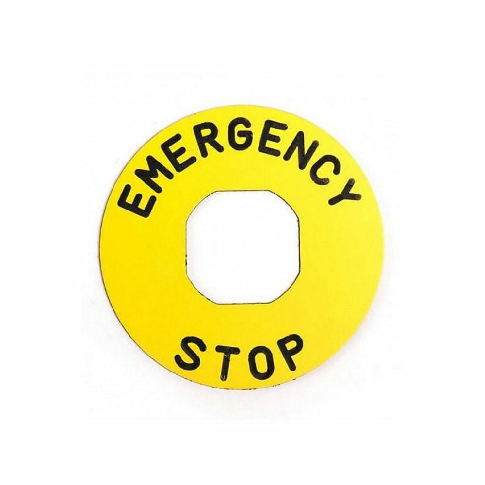 EMAS BET60A B ETİKET-ALÜMİNYUM-60 MM ACİL STOP