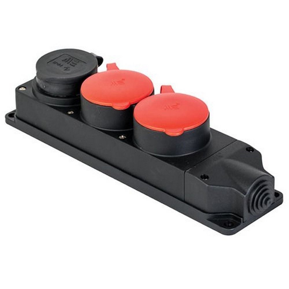 METE ENERJİ 3X25A. 2 AD./1X16A. 1 AD. ÜÇLÜ GRUP PRİZ 401051