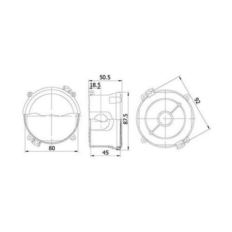 METE ENERJİ Q80X45 TERMOPLASTİK BUAT VİDALI KAPAK GRİ 40200605