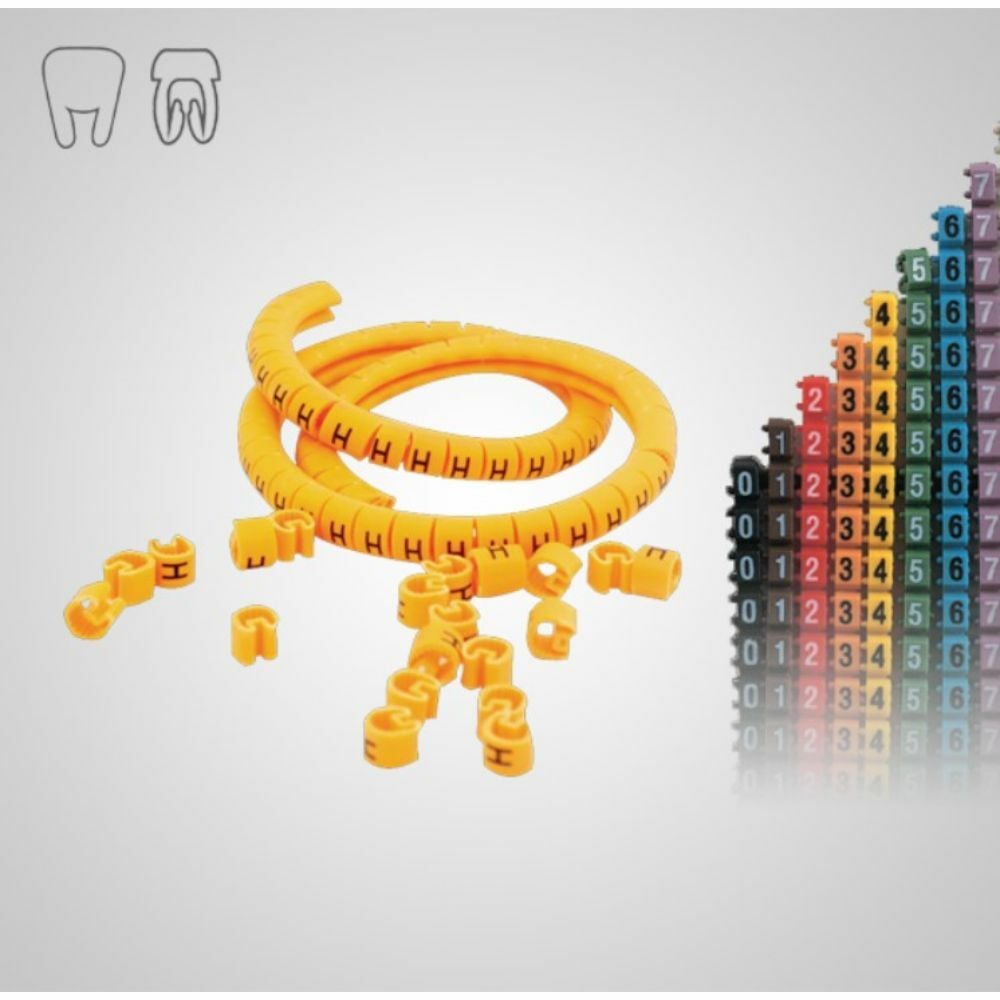MOLWEX CMG 1 (2) 1.5-2.5 MM² KABLO ETİKETİ, SARI MOLWEX 016 050