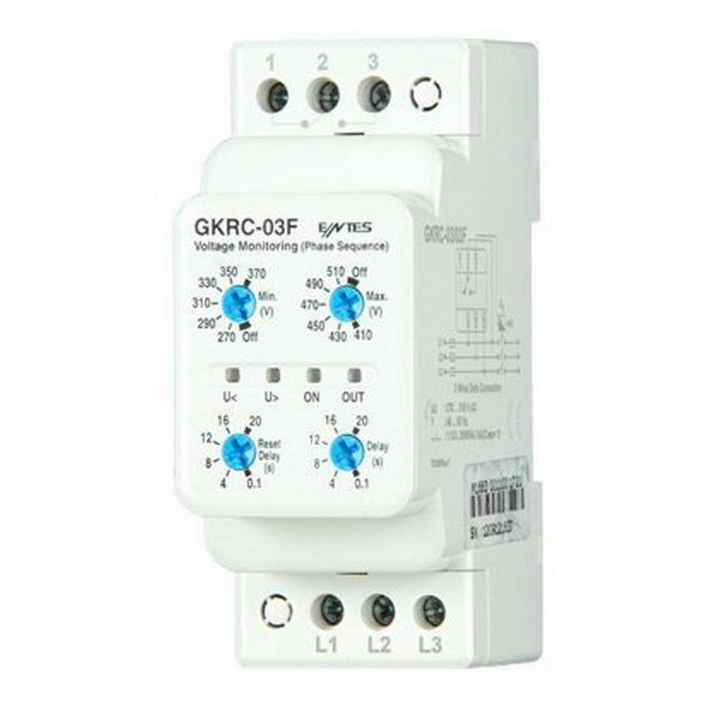 ENTES M1663 GKRC-03F GERİLİM KORUMA RÖLESİ
