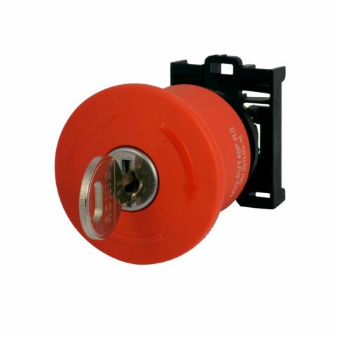 EATON M22-PVS45P-RS BUTON AKSESUARI: ACİL DURDURMA BUTONU KAFASI (MANTAR, ÇEVİRMELİ), 45MM, RONIS KİLİTLİ
