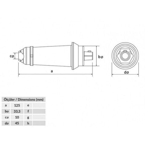 BEMİS BK4-9501-2010 50/150MM2 400A. FİŞ