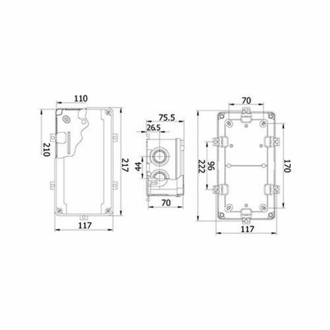 METE ENERJİ 110X210X70 TERMOPLASTİK BUAT (GRİ) 40202005