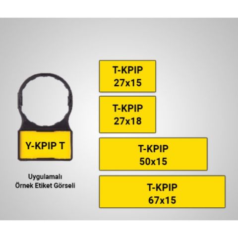 MOLWEX T-KPIP 40 -27X15 Y/W Y-KPIP-17X30 VE Y-KPIP 40X30 ETİKET KILIFINA UYGUN MOLWEX 023 003