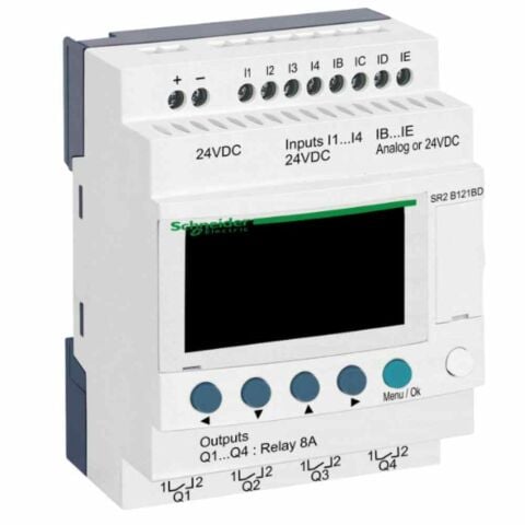 SCHNEIDER SR2B121BD ZELİO LOGİC 24V DC KOMPAKT AKILLI RÖLE 3389110547542