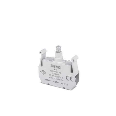 EMAS BM B SİNYAL MAVİ LED'Lİ BLOK 100-230 V AC