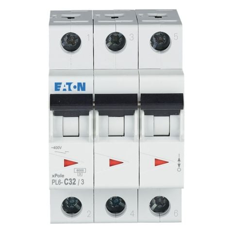 EATON 286604 MİNYATÜR DEVRE KESİCİ - 6KA - C EĞRİSİ - 3X32A