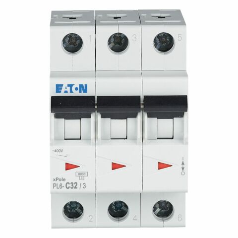 EATON 286604 MİNYATÜR DEVRE KESİCİ - 6KA - C EĞRİSİ - 3X32A