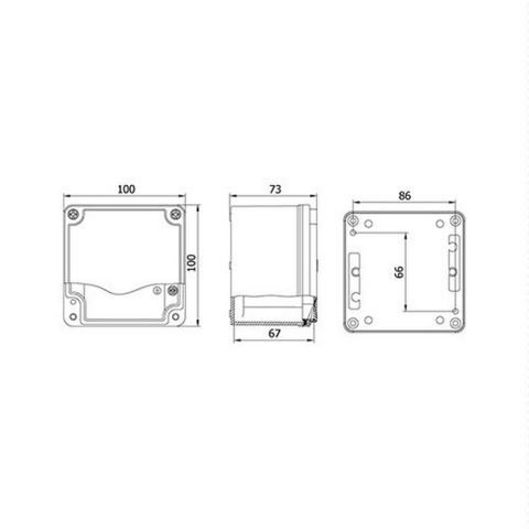 METE ENERJİ 100X100X73 ALÜMİNYUM BUAT 402506